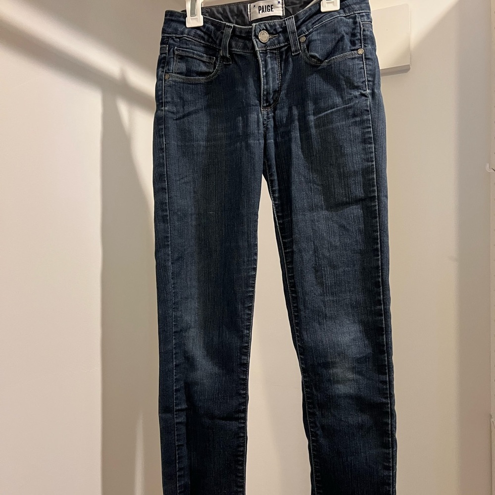 Paige blue jeans slim leg size 24